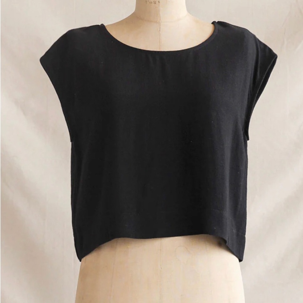 Adored Vintage Riley Linen Top